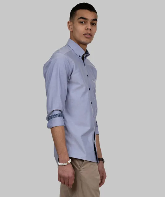 Red Bow 121  Hemd Slim Fit Heren Blauw