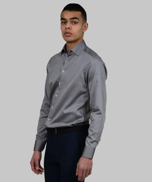 Red Bow 122  Hemd Slim Fit Heren Grijs