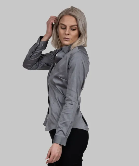 Red Bow 122  Hemd Dames Grijs