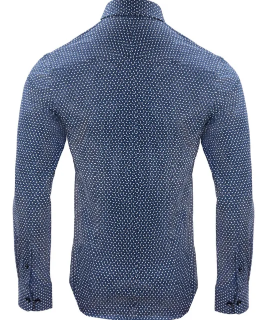 Indigo Bow 131  Hemd Regular Fit Heren Marine print