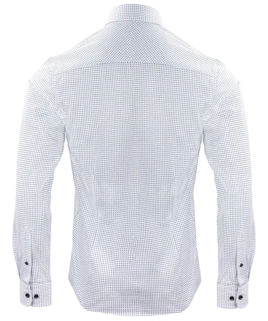 Indigo Bow 131  Hemd Slim Fit Heren Hemelsblauw print