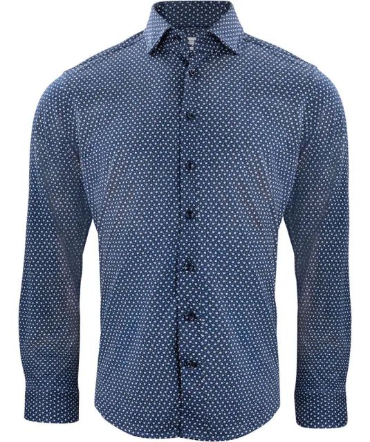 Indigo Bow 131  Hemd Slim Fit Heren Marine print