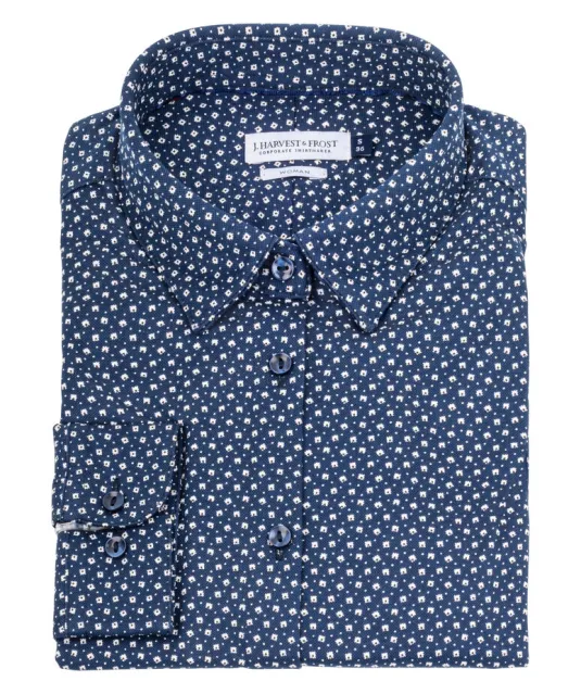 Indigo Bow 131 Hemd Dames Marine print