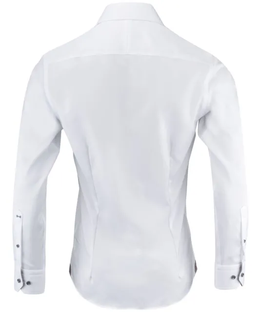 Purple Bow 146  Hemd Slim Fit Heren Ecru