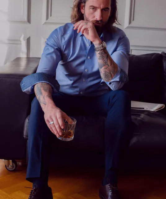 Red Bow 122  Hemd Slim Fit Heren Wit