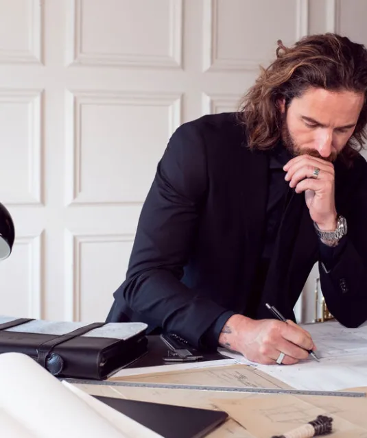 Black Bow 60  Hemd Slim Fit Heren Wit