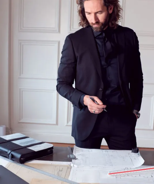 Black Bow 60  Hemd Slim Fit Heren Wit