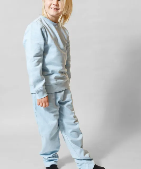 SWEATER CREW NECK KID - GOTS GECERTIFICEERD Lichtblauw