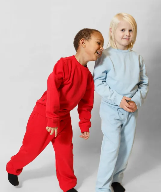 SWEATER CREW NECK KID - GOTS GECERTIFICEERD Roze