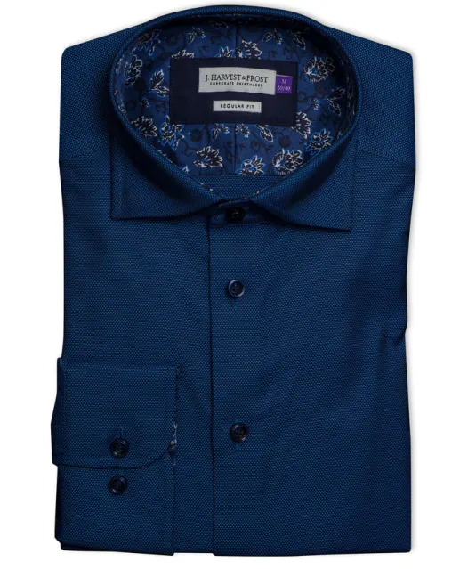 Purple Bow 142  Hemd Regular Fit Heren Lichtblauw