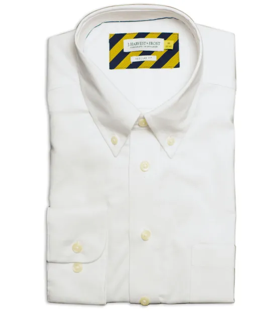 Yellow Bow 54  Hemd Regular Fit Heren Wit