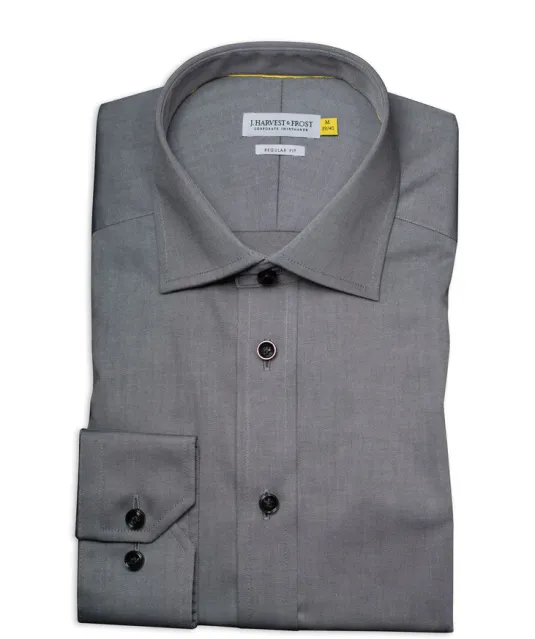 Yellow Bow 50 Hemd Regular Fit Heren Grijs mélée