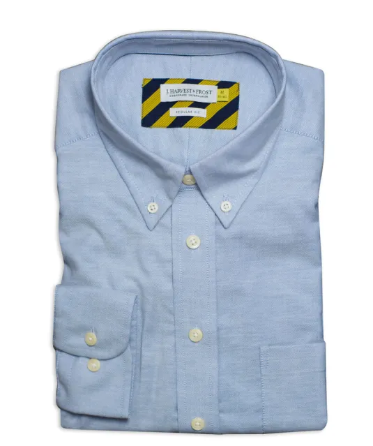 Yellow Bow 54  Hemd Regular Fit Heren Lichtblauw