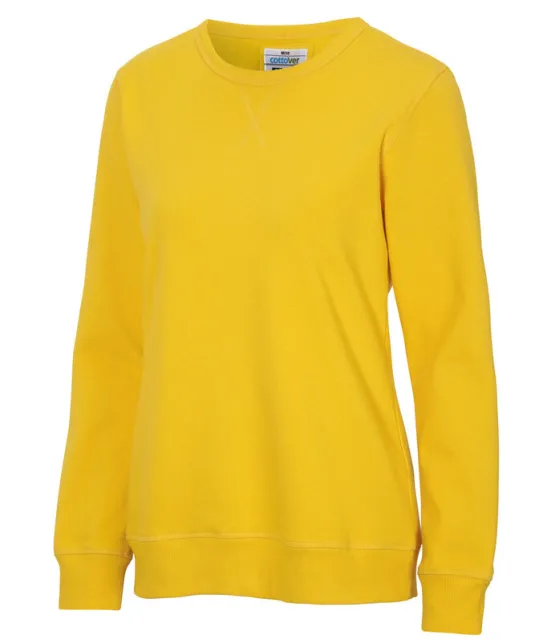SWEATER CREW NECK LADY - GOTS GECERTIFICEERD Geel