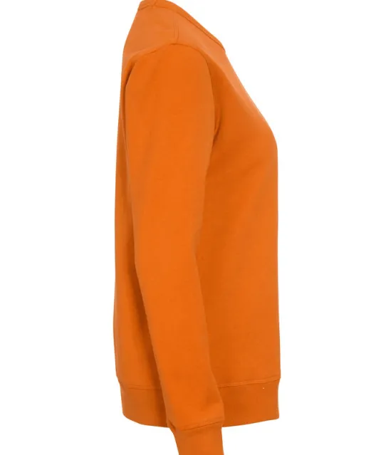 SWEATER CREW NECK LADY - GOTS GECERTIFICEERD Oranje