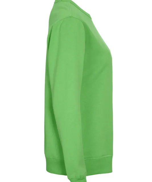SWEATER CREW NECK LADY - GOTS GECERTIFICEERD Groen