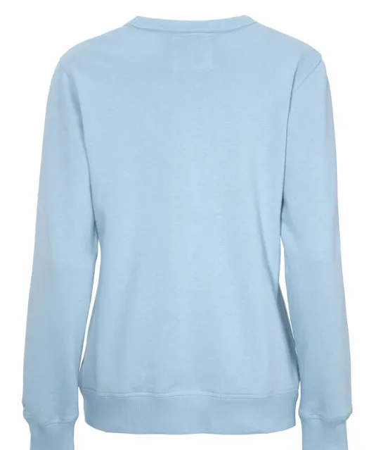 SWEATER CREW NECK LADY - GOTS GECERTIFICEERD Lichtblauw