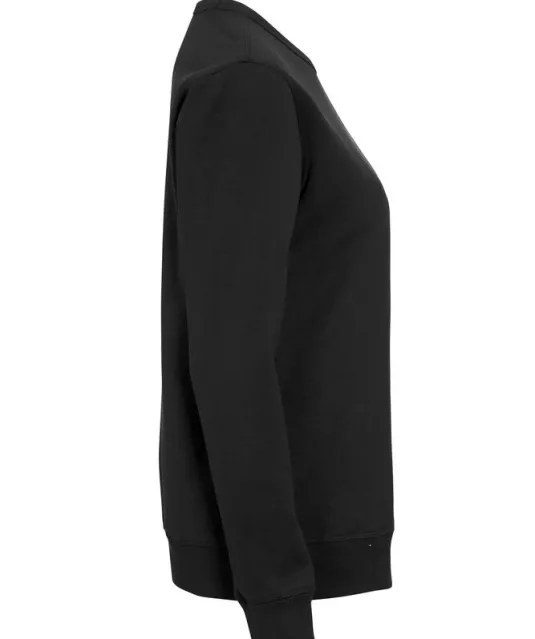 SWEATER CREW NECK LADY - GOTS GECERTIFICEERD Zwart