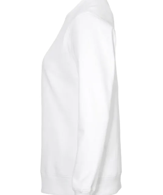 SWEATER CREW NECK LADY - GOTS GECERTIFICEERD Wit