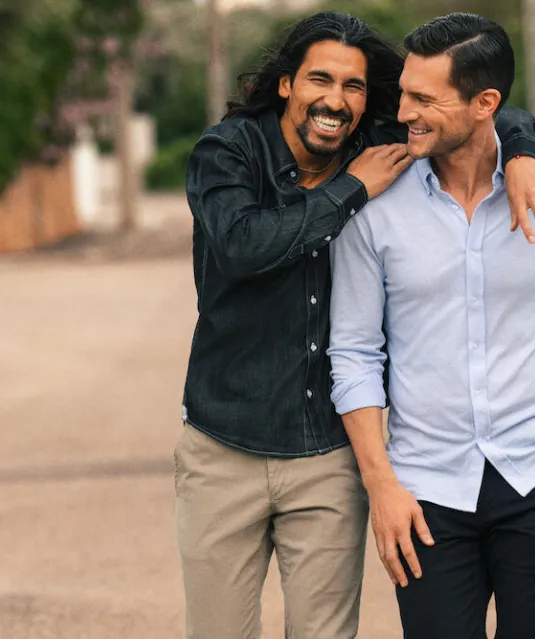 Jupiter Hemd Heren Denim blauw