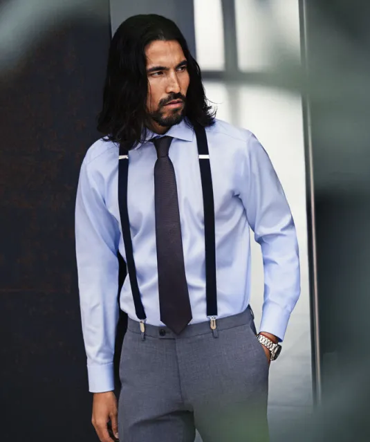 Black Bow 60  Hemd Slim Fit Heren Wit