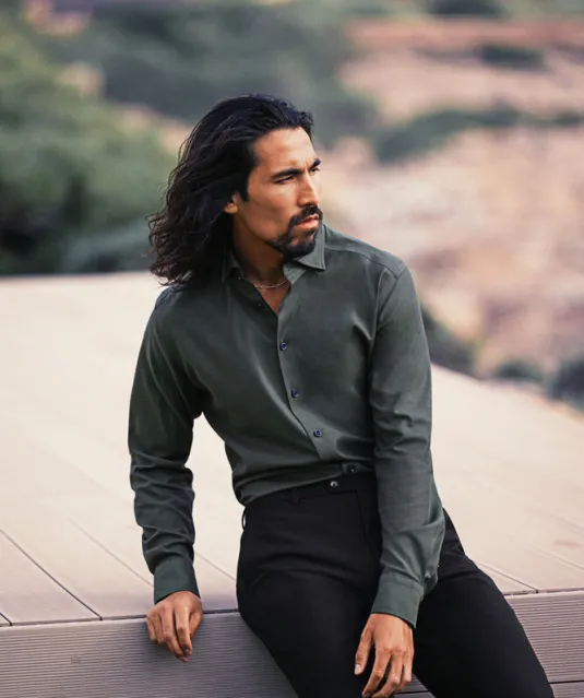 Purple Bow 142  Hemd Regular Fit Heren Lichtblauw