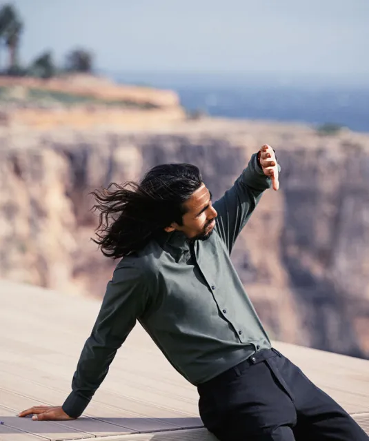 Purple Bow 142  Hemd Regular Fit Heren Lichtblauw