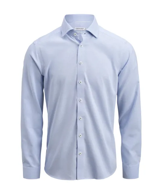 Yellow Bow 55  Hemd Slim Fit Heren Lichtblauw