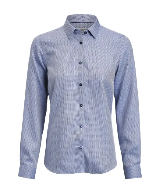 Yellow Bow 55    Hemd Contemporary Fit Dames Lichtblauw