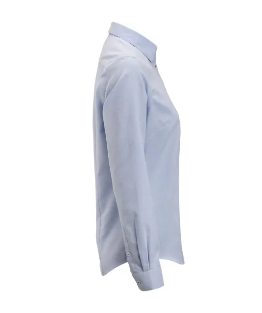 Yellow Bow 55    Hemd Contemporary Fit Dames Lichtblauw