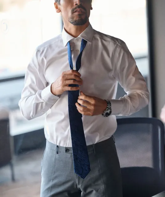 Black Bow 60  Hemd Regular Fit Heren Wit