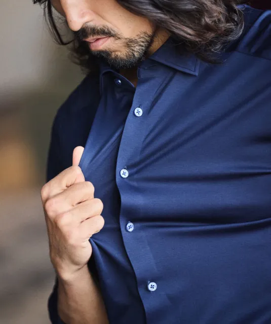 Indigo Bow 132   Hemd Regular Fit Heren Wit