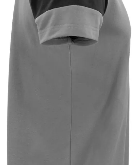 Prime Polo Heren Staalgrijs/zwart