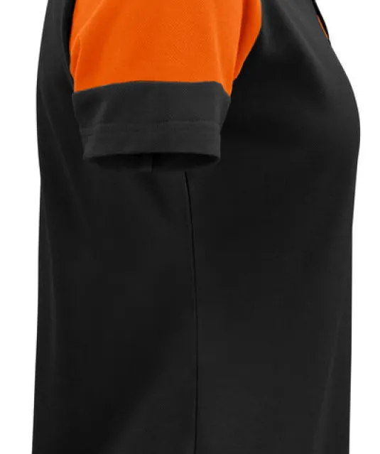 Prime Polo Dames Zwart/oranje