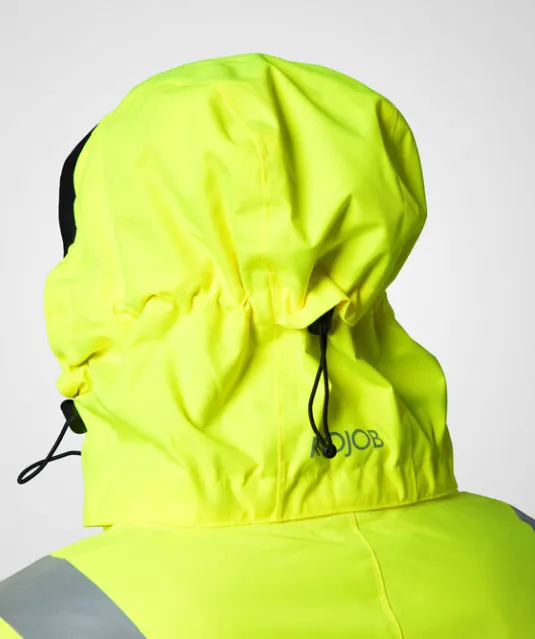 6418 GEVOERDE SIGNALISATIEJAS EN ISO 20471 KLASSE 3 Geel