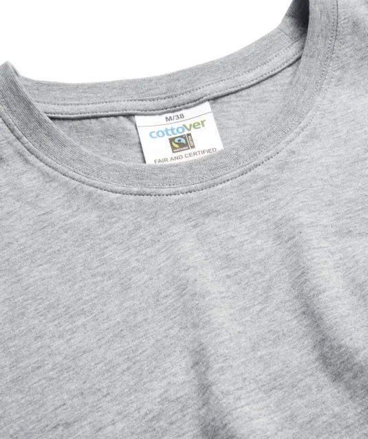 T-SHIRT MAN - GOTS GECERTIFICEERD Grijs mélée