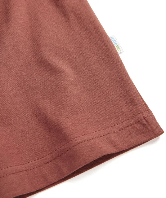 T-SHIRT MAN - GOTS GECERTIFICEERD Roest rood