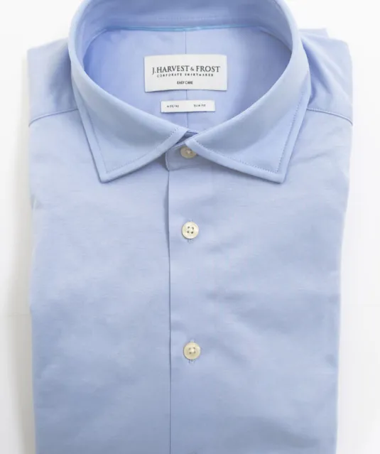 Indigo Bow 132 Hemd Slim Fit Heren Lichtblauw