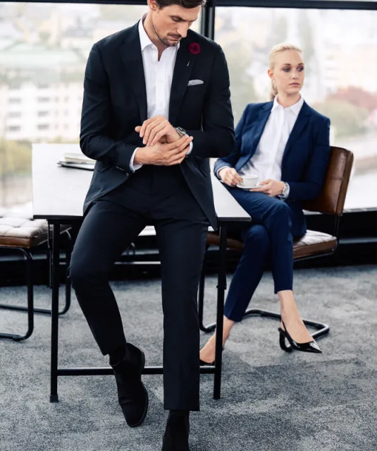 Black Bow 60  Hemd Slim Fit Heren Wit