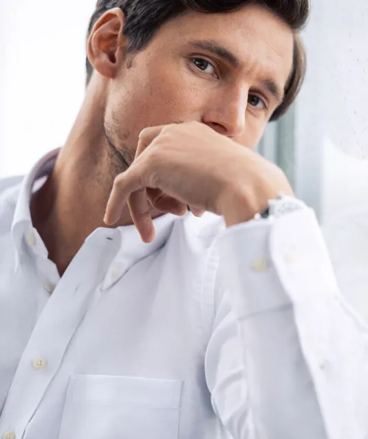 Yellow Bow 54  Hemd Regular Fit Heren Wit