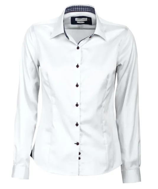 Red Bow 20 Hemd Dames Wit/marine