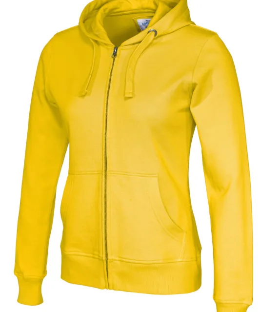 HOODIE FULL ZIP LADY - GOTS GECERTIFICEERD Wit
