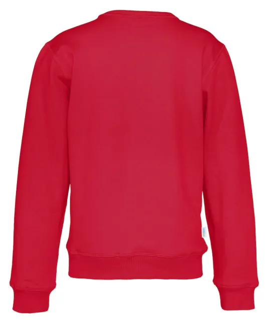 SWEATER CREW NECK KID - GOTS GECERTIFICEERD Rood