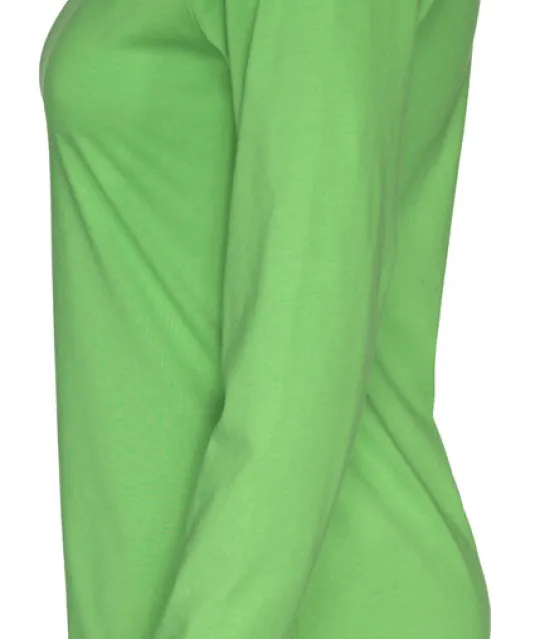 T-SHIRT LONG SLEEVE LADY - GOTS GECERTIFICEERD Groen