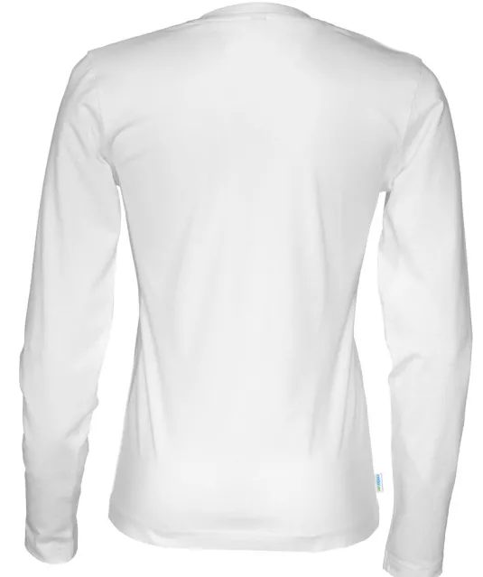 T-SHIRT LONG SLEEVE LADY - GOTS GECERTIFICEERD Wit