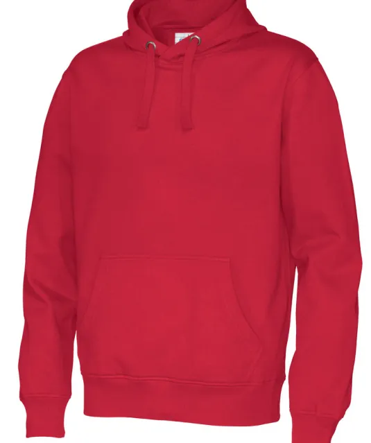 HOODIE MAN - GOTS GECERTIFICEERD Rood