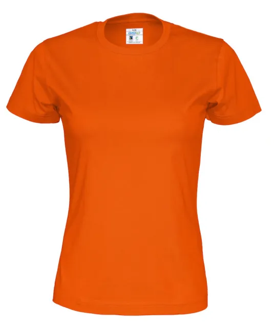 T-SHIRT LADY - GOTS GECERTIFICEERD Wit