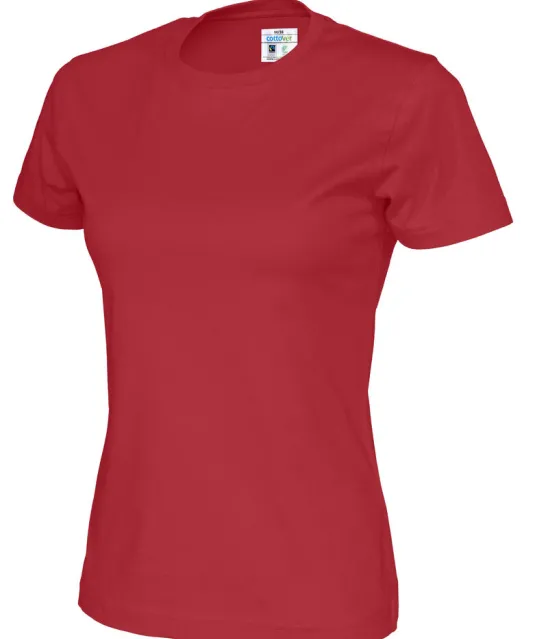 T-SHIRT LADY - GOTS GECERTIFICEERD Rood