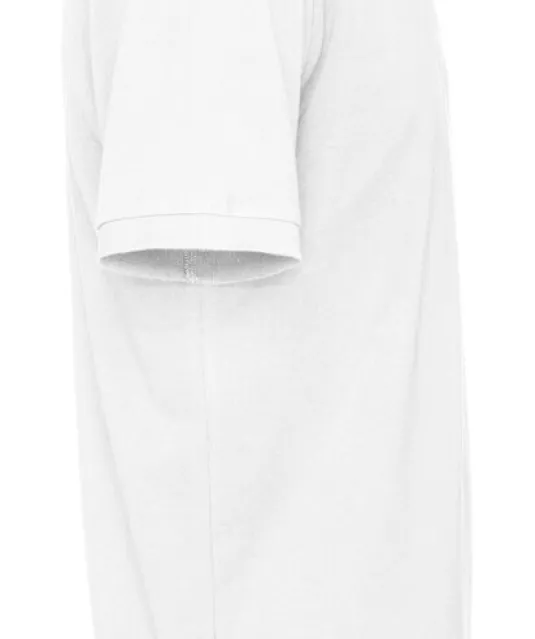 POLO PIQUE MAN - GOTS GECERTIFICEERD Wit