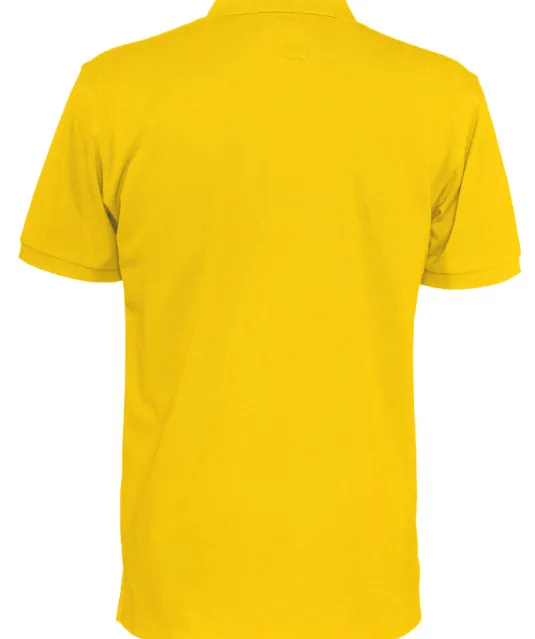 POLO PIQUE MAN - GOTS GECERTIFICEERD Geel